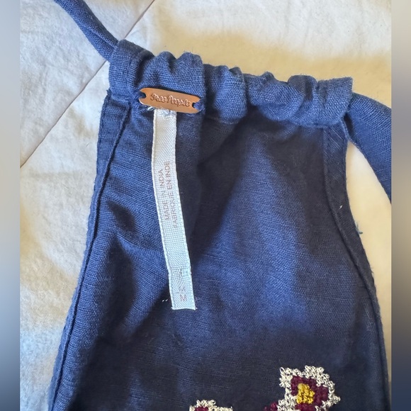 Free People Navy Floral Embroidered Tank - Picture 8 of 8